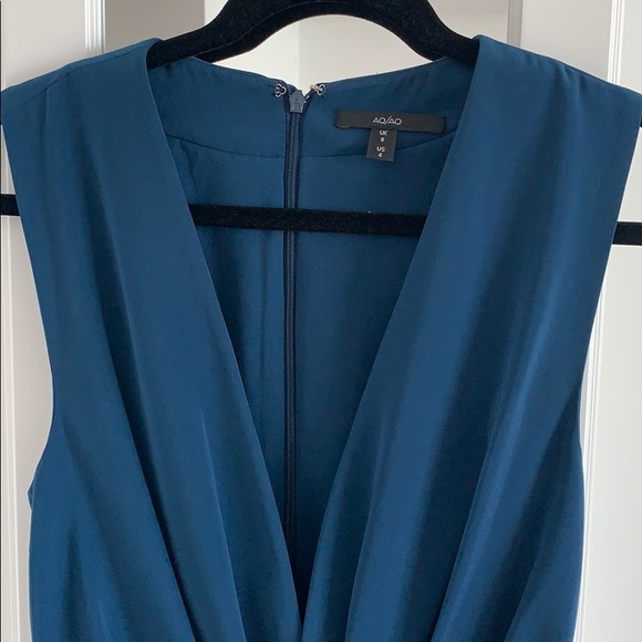 AQ/AQ jumpsuit in V neck and origami detail - Picture 4 of 6